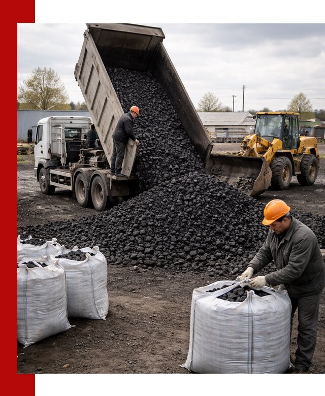 Доставка каменного угля в Кыштыме оптом и в розницу