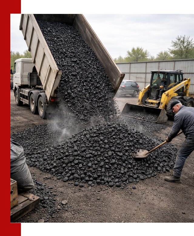 Доставка угля орех в Кыштыме оптом и в розницу