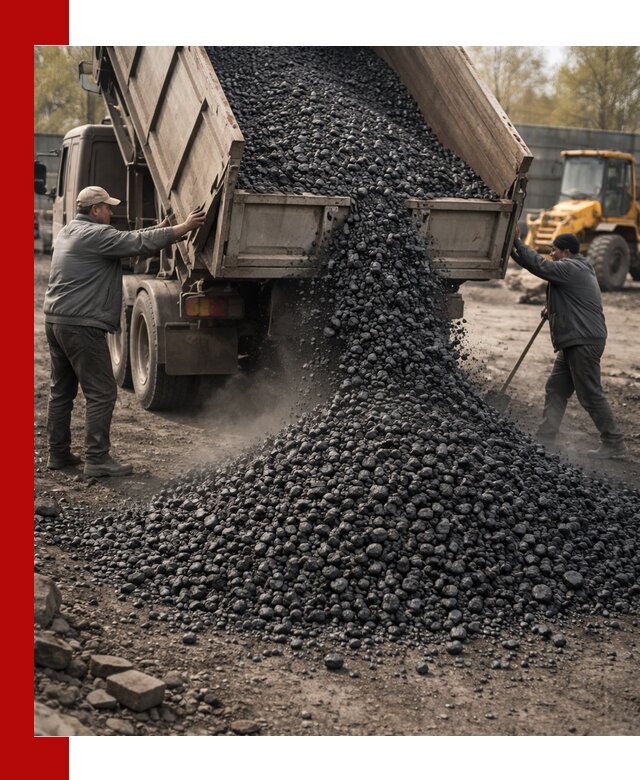 Доставка угля семечка самосвалами в Кыштыме