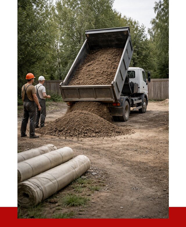 Доставка сыпучих материалов самосвалом в Кыштым от 4362 р. | ПРОНЕРУДКшт