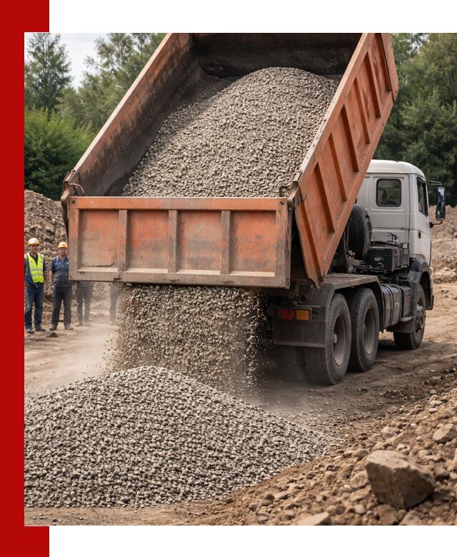 Доставка сыпучих материалов самосвалом в Кыштыме быстро и надежно