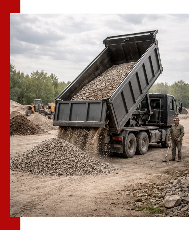 Доставка самосвалом 30 м3 по выгодным ценам в Кыштыме