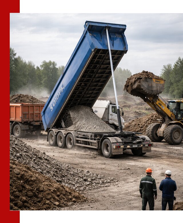 Аренда тонар 40 тонн в Кыштыме с доставкой материалов