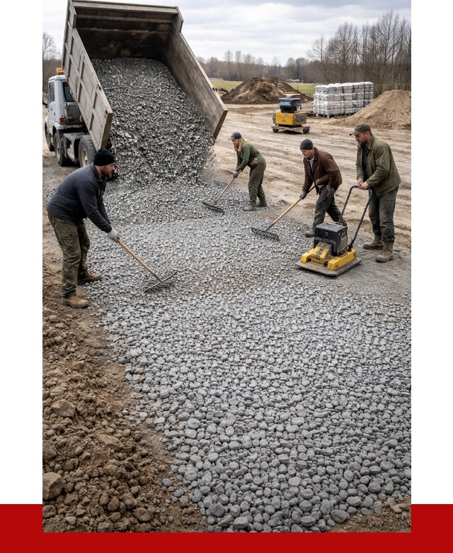 Устройство щебеночной подушки в Кыштыме от 4674 р. ПРОНЕРУДКшт